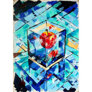 Apple in a Box Theory II Gemälde Kunstbild